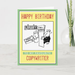 Carte Joyeux anniversaire à un rédacteur