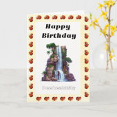 Carte Joyeux anniversaire à un urologue (Fleur jaune)