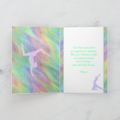Carte Joyeux Anniversaire à une belle gymnaste (Intérieur)