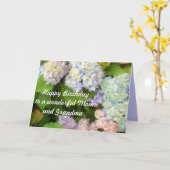 Carte Joyeux anniversaire à une maman et grand-mère merv (Fleur jaune)