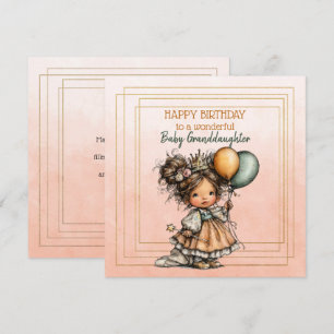 Carte Joyeux Anniversaire à une merveilleuse petite-fill