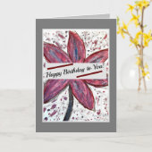 Carte Joyeux anniversaire à vous ! (Fleur jaune)