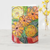 Carte Joyeux anniversaire à vous ! (Fleur jaune)