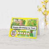 Carte Joyeux anniversaire à vous ! (Fleur jaune)