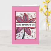 Carte Joyeux anniversaire à vous ! (Fleur jaune)