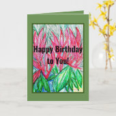 Carte Joyeux anniversaire à vous ! (Fleur jaune)