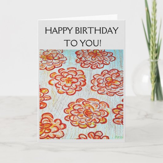 Carte Joyeux anniversaire à vous ! (Devant)