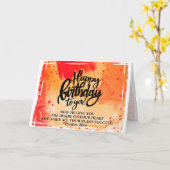 Carte Joyeux anniversaire à vous Bible Verse (Fleur jaune)