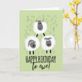 Carte joyeux anniversaire à vous éleveur de brebis  (Fleur jaune)