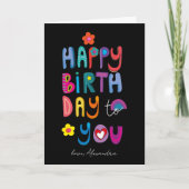 Carte Joyeux Anniversaire À Vous Personnalisé (Devant)