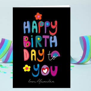 Carte Joyeux Anniversaire À Vous Personnalisé