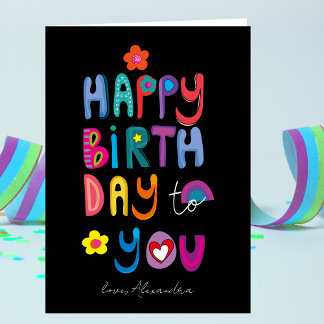 Carte Joyeux Anniversaire À Vous Personnalisé