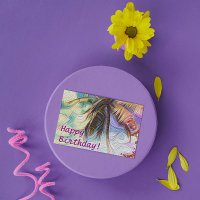 Joyeux Anniversaire Abstrait Arbre Arc-en-ciel