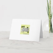 Carte Joyeux anniversaire Abstrait Livre vert Shreds Pho (Dos)