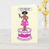 Carte Joyeux Anniversaire Africain-Américain Frister (Fleur jaune)