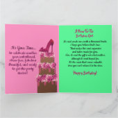 Carte Joyeux Anniversaire Africain Américain Lady Annive (Intérieur)