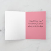 Carte Joyeux Anniversaire Aide-soignant Jardin des fleur (Intérieur)