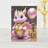 Carte Joyeux Anniversaire /Ajouter Votre Message : -) (Fleur jaune)