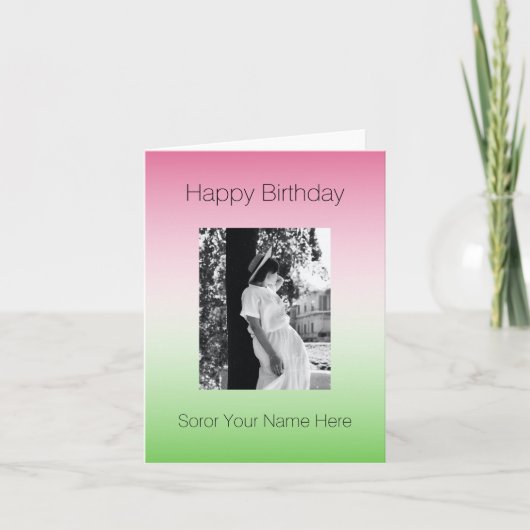Carte Joyeux Anniversaire | AKA Sorority Gift (Devant)
