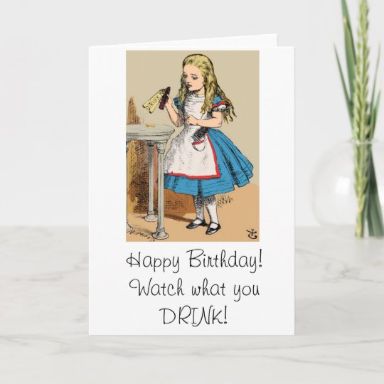 Carte Joyeux Anniversaire Alice Au Pays Des Merveilles Zazzle Be