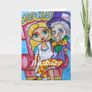 Carte Joyeux Anniversaire Alice au pays des merveilles