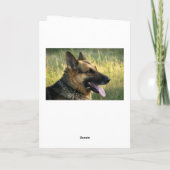Carte Joyeux Anniversaire Allemand Berger Chien Chien Pu (Dos)