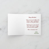 Carte Joyeux Anniversaire Amateurs de balle de golf (Intérieur)