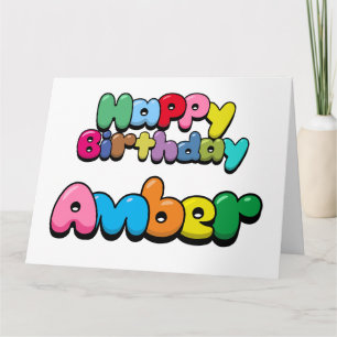 Carte Joyeux anniversaire Amber
