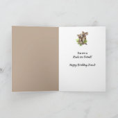 Carte Joyeux Anniversaire Ami Cute Koala Oear Amis (Intérieur)