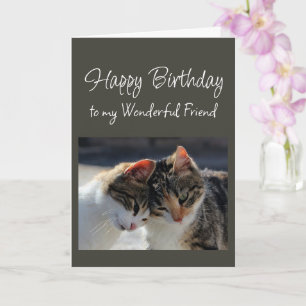 Carte Joyeux Anniversaire Ami Merveilleux Chat Mignon Ch