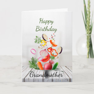 Carte Joyeux Anniversaire Amour & Apprécier Grandma Card