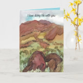 Carte Joyeux Anniversaire Amour Faire La Vie Avec Vous D (Fleur jaune)