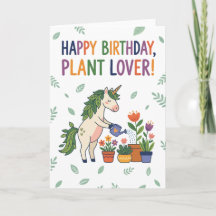 Joyeux Anniversaire Amoureux de Plantes Licorne Ar