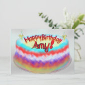 Carte Joyeux Anniversaire Amy ! (Debout devant)