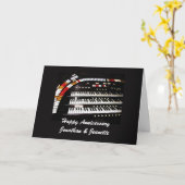 Carte Joyeux Anniversaire, Ancien Organe, Salutation (Fleur jaune)