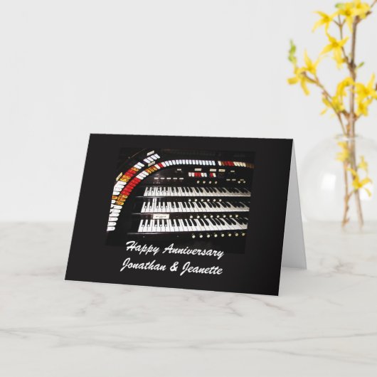 Carte Joyeux Anniversaire, Ancien Organe, Salutation (Fleur jaune)