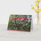 Carte Joyeux Anniversaire Angel Oak Caroline du Sud (Fleur jaune)