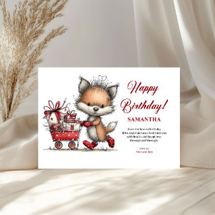 Carte Joyeux Anniversaire Animaux Fantaisistes Enfants P