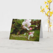 Carte Joyeux anniversaire - Apple Blossum (Fleur jaune)