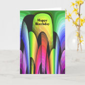 Carte Joyeux Anniversaire Arc Arc Arc Arc (Fleur jaune)