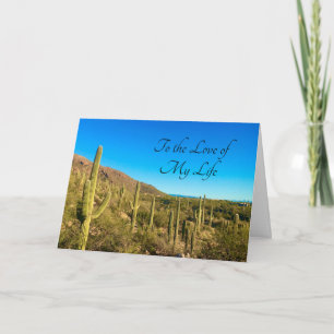 Carte Joyeux Anniversaire Arizona Désert Sud-Ouest Cactu