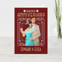 Joyeux anniversaire Art Déco Noms chaque année en 