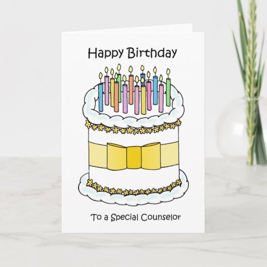 Carte Joyeux anniversaire au conseiller (Devant)
