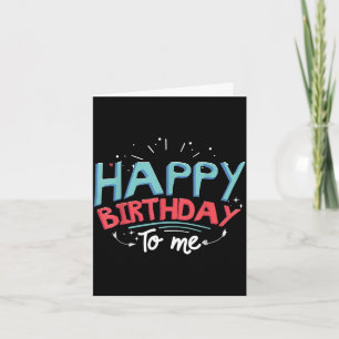 Carte Joyeux anniversaire au design d'anniversaire de fê