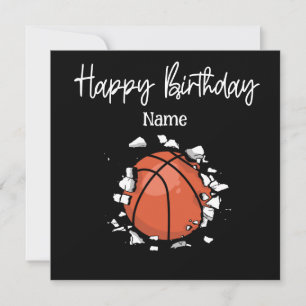 Carte Joyeux anniversaire au joueur de basket-ball