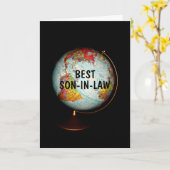 Carte Joyeux Anniversaire Au Meilleur Belle-Fils Sur Ter (Fleur jaune)