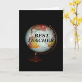 Carte Joyeux Anniversaire Au Meilleur Enseignant Sur Ter (Fleur jaune)