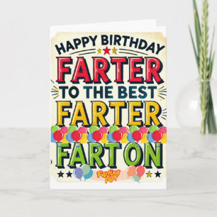 Carte Joyeux Anniversaire au Meilleur Farter