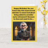 Carte Joyeux Anniversaire au pasteur (Fleur jaune)