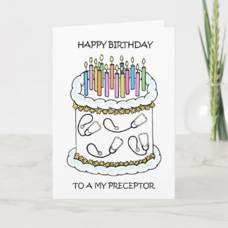 Carte Joyeux Anniversaire au Précepteur